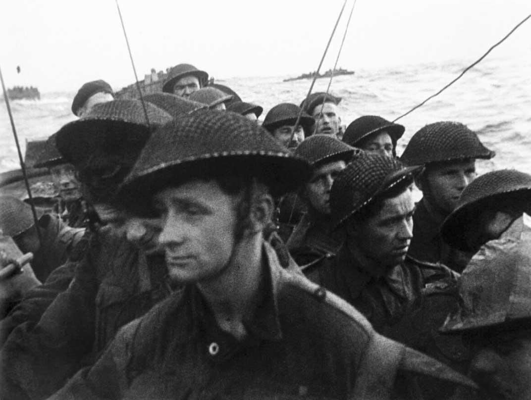 Moment image for D-Day: Allied forces' Normandy Beach landing.