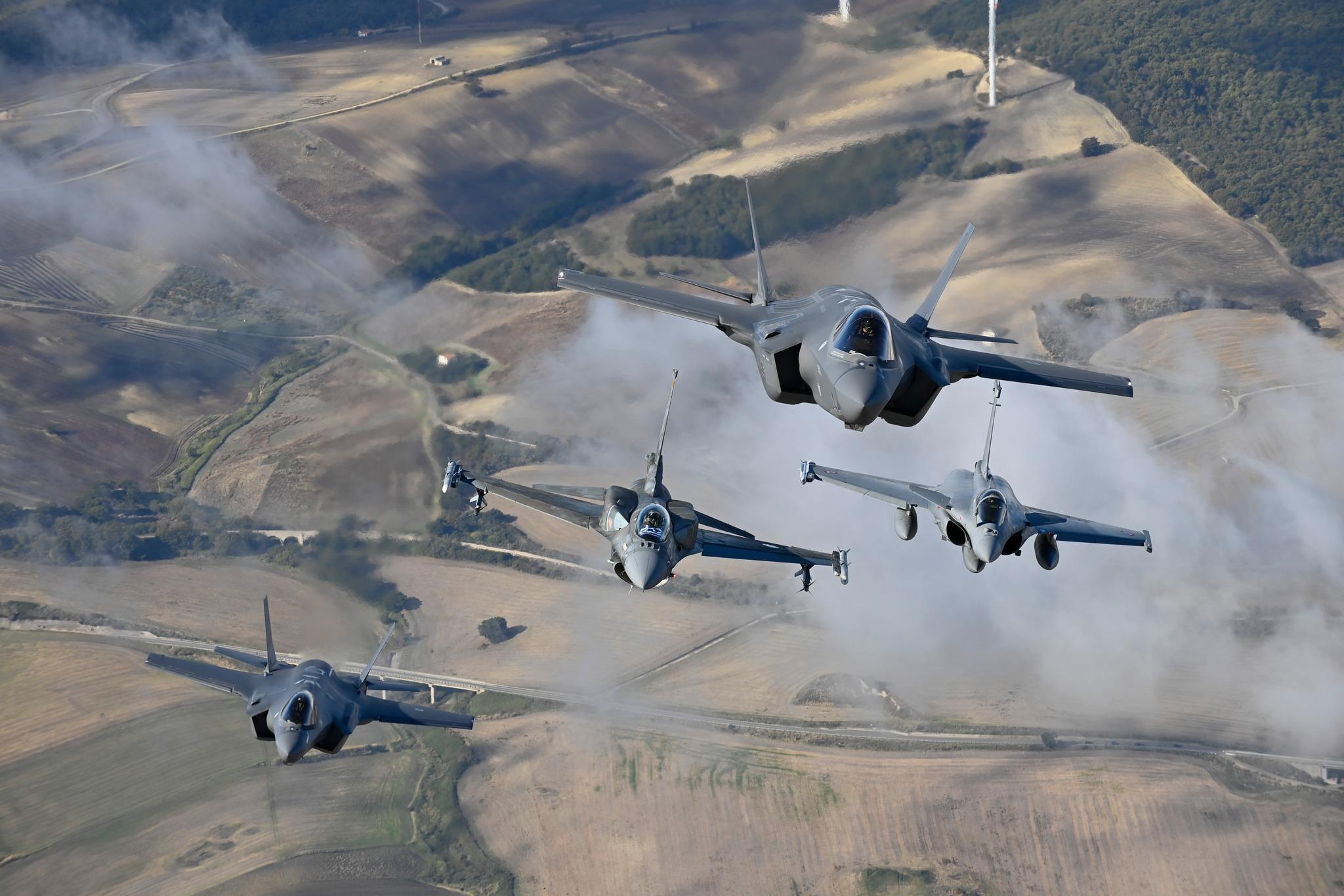 Moment image for NATO air exercise Falcon Strike hosted in Italy