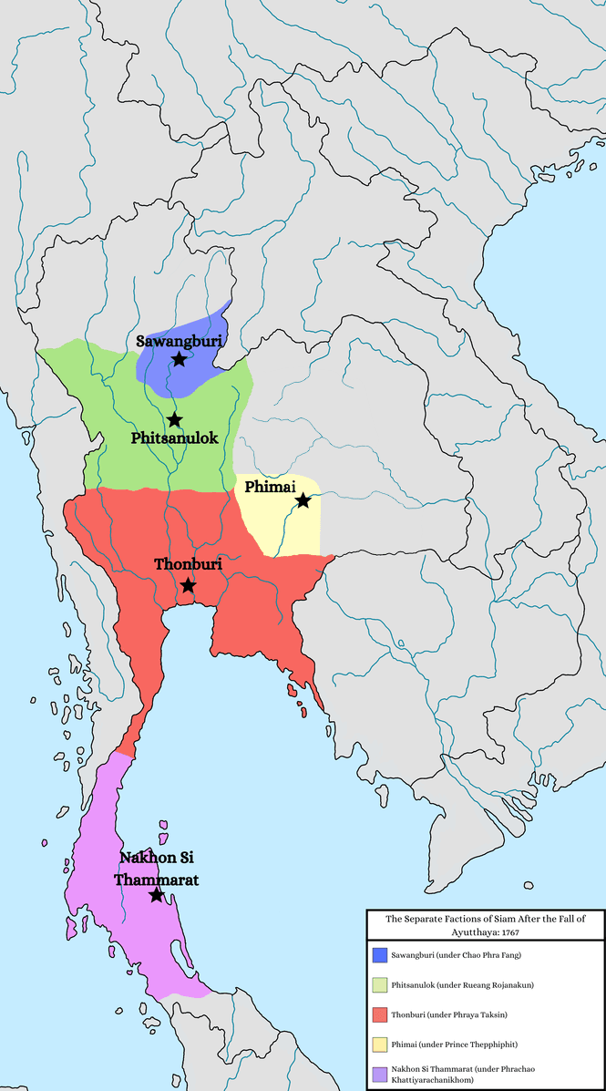 Moment image for Creation of Thonburi Kingdom after Ayutthaya's downfall