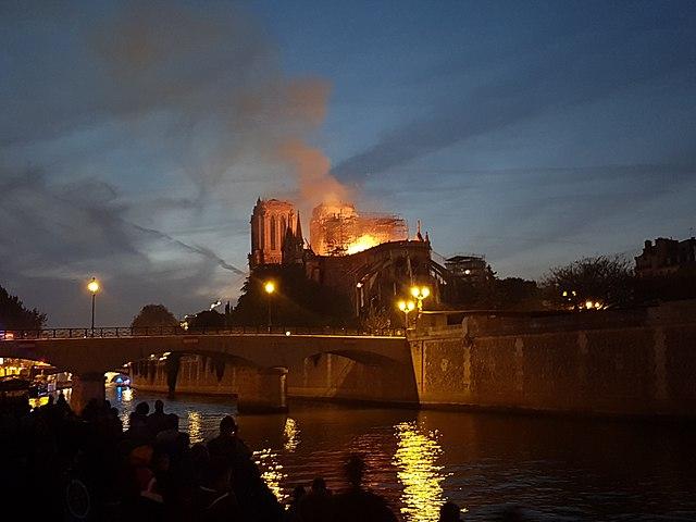 Moment image for Notre-Dame Cathedral Blaze Ravages Historic Landmark