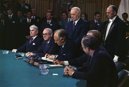 Paris Peace Accords signed, ending war in Vietnam.