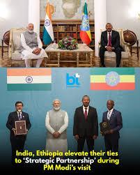 Moment image for Ethiopia and India elevate ties to strategic partnership during PM Modi visit