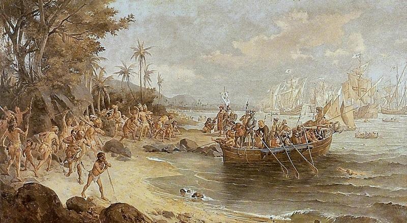 Moment image for Portuguese Arrival by Pedro Alvares Cabral: Discovery of Brazil