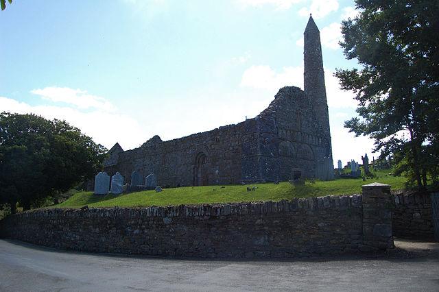 Moment image for Saint Declan founds Ardmore monastery, County Waterford, contributing to Irish Christian history and heritage.