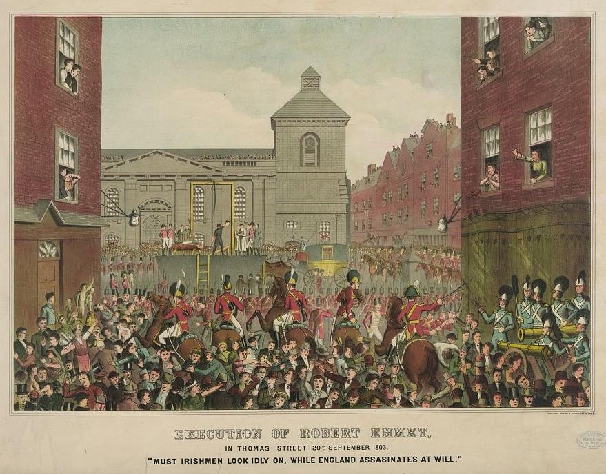Moment image for Rebellion led by Robert Emmet crushed by British authorities in 1803.