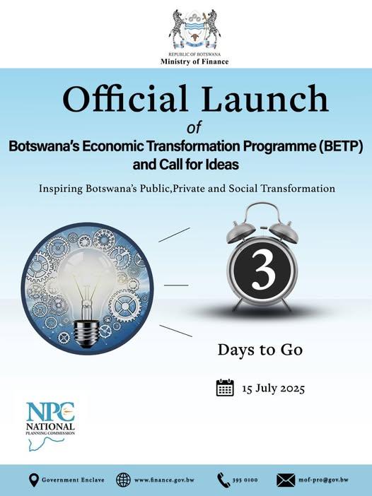 Moment image for Botswana Economic Transformation Program Launched