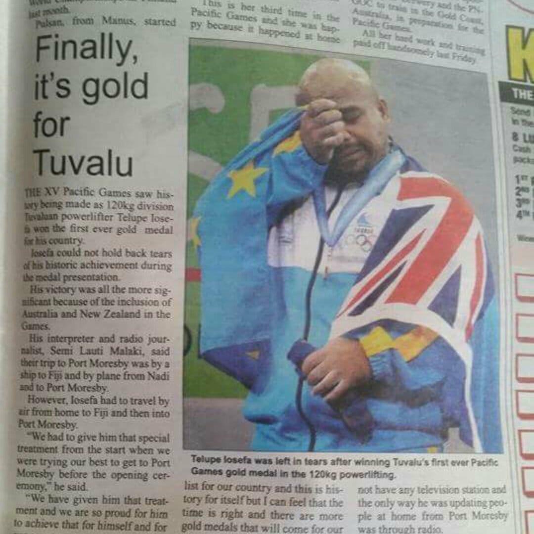 Moment image for Telupe Iosefa's Triumph at Pacific Games Ignites Tuvaluan Sporting Potential