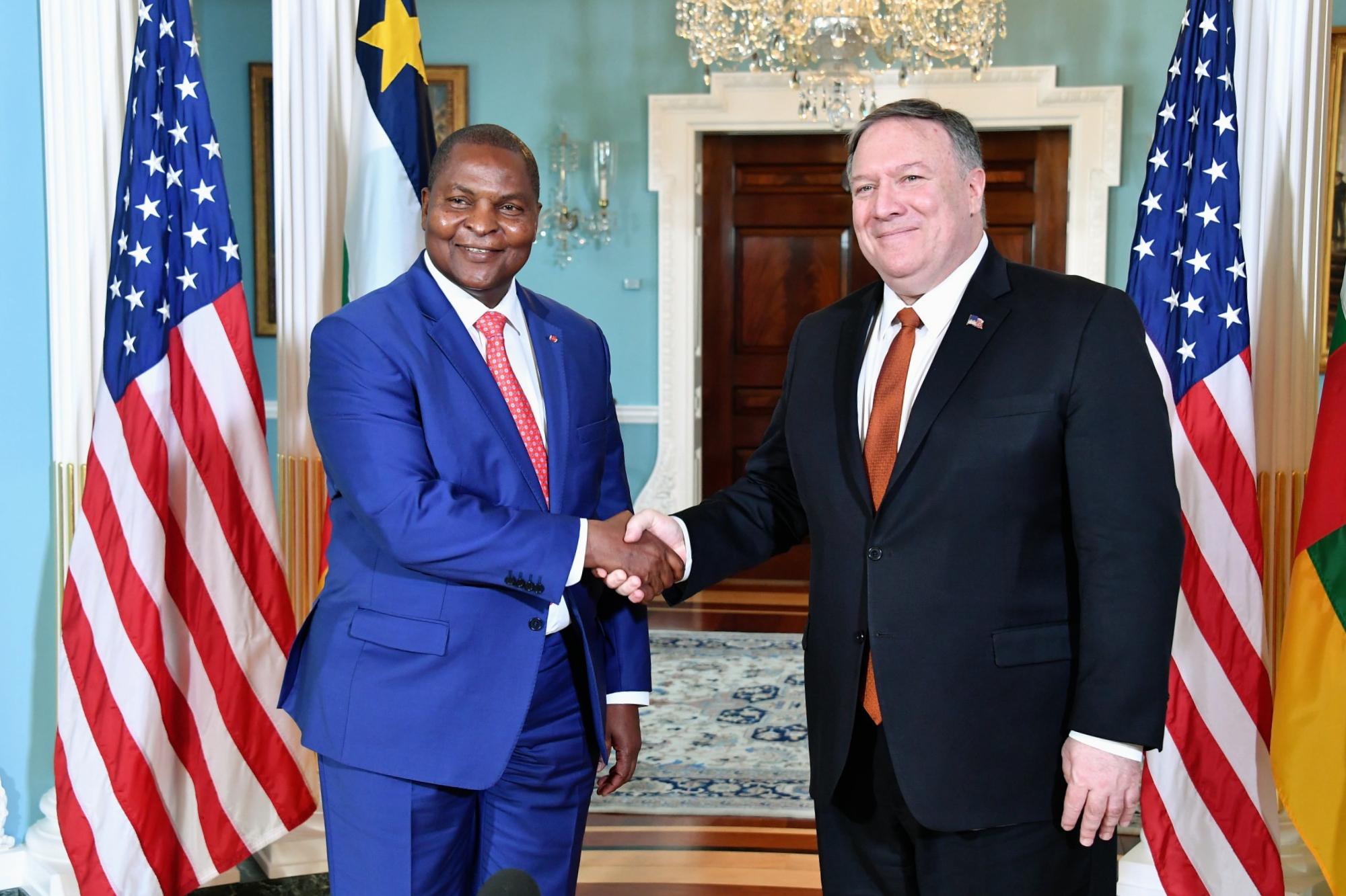 Moment image for President Touadera Wins Re-election Amid Dispute with Main Opponent.