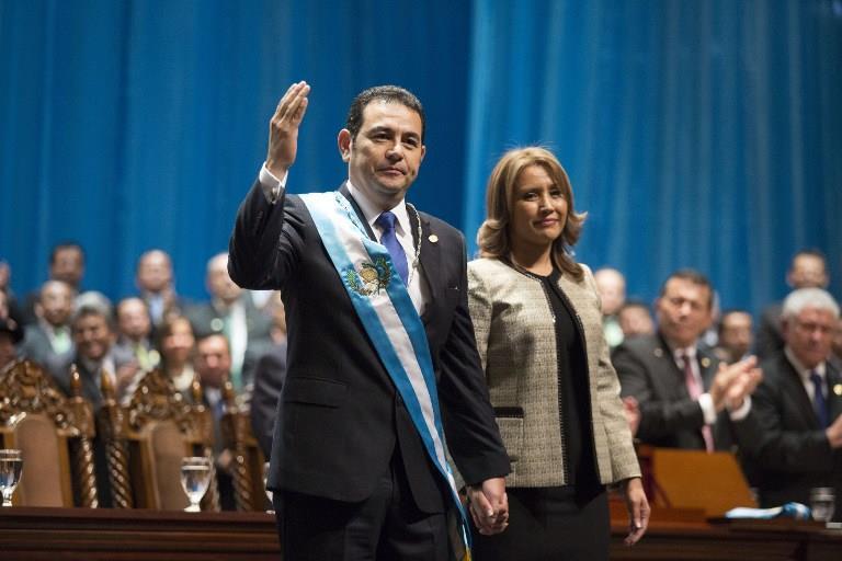 Moment image for Jimmy Morales Assumes Presidency