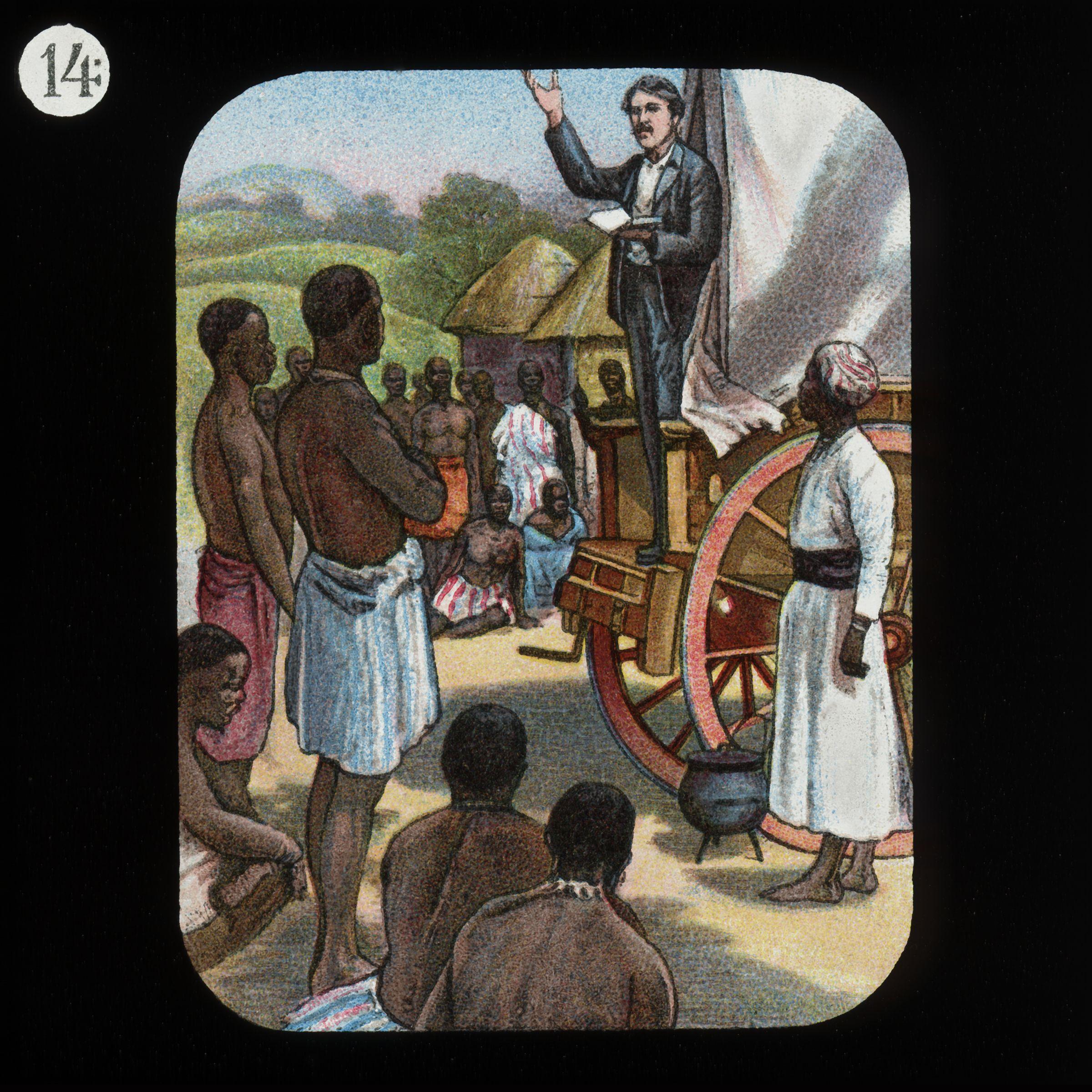 Moment image for Early Christian missionaries reach Nigeria's shores for the first time.