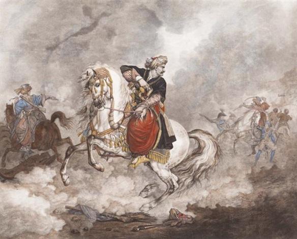 Moment image for Clash between Ottoman forces and Mamluk rebels near Cairo.