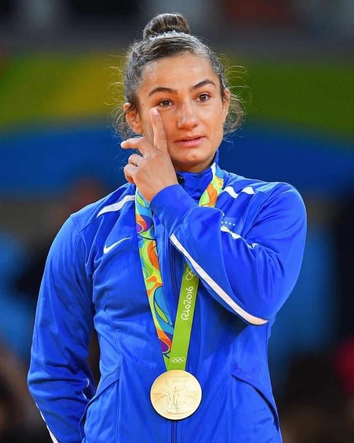 Moment image for Kosovo's First Olympic Gold: Majlinda Kelmendi Triumphs in Judo
