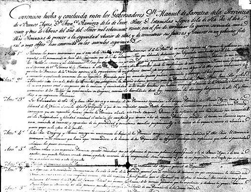 Moment image for Agreement between Buenos Aires and Argentine provinces by Treaty of Pilar