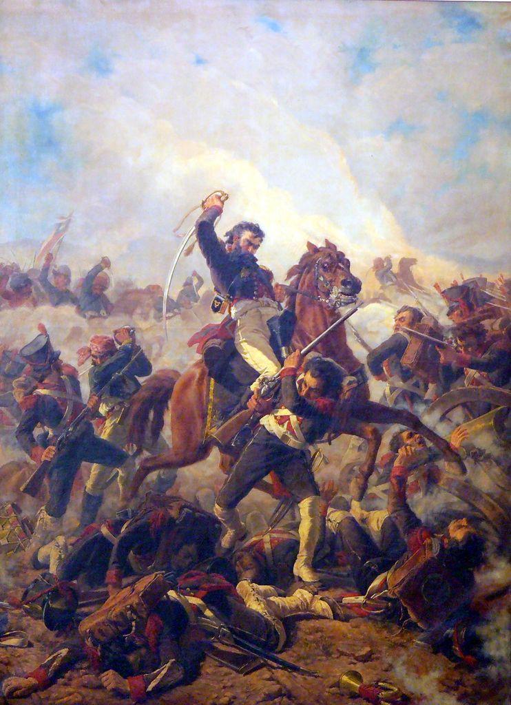 Moment image for Decisive victory at Battle of Maipú secured independence.