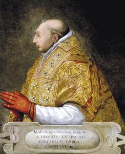 End of Western Schism: Pope Martin V Elected.