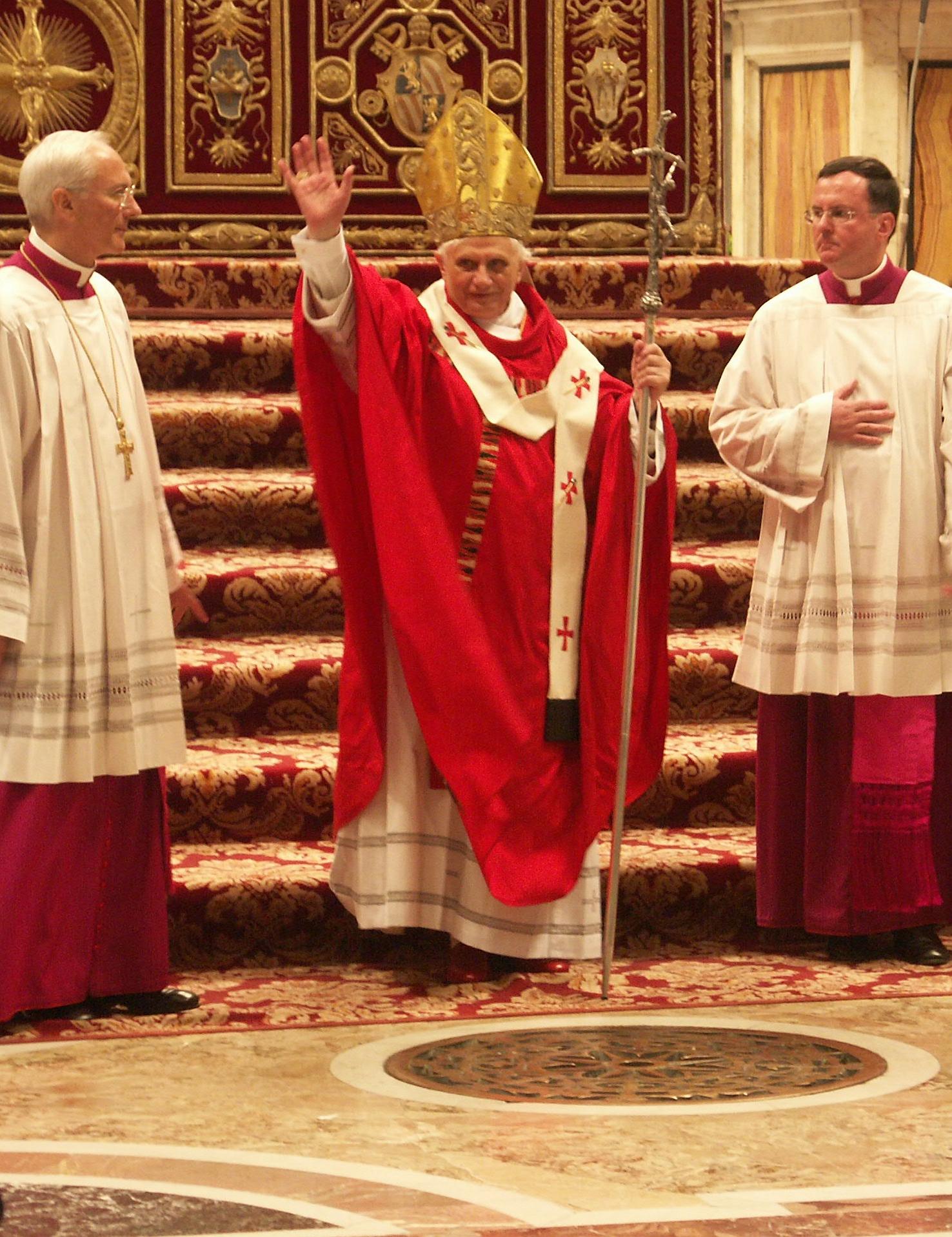 Moment image for Pope Benedict XVI is elected.