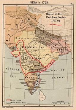 Doji bara famine in 1789