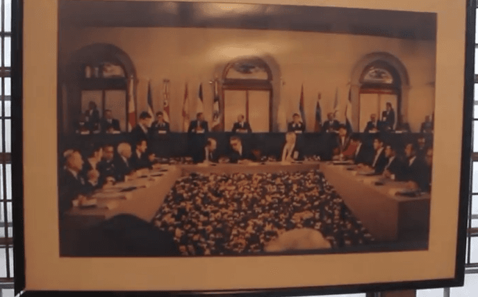 Moment image for General Paz Signs Peace Treaty with El Salvador