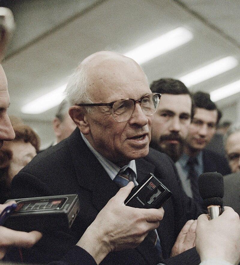 Moment image for Andrei Sakharov: Nobel Peace Prize winner for advocacy, activism, and global cooperation in USSR.
