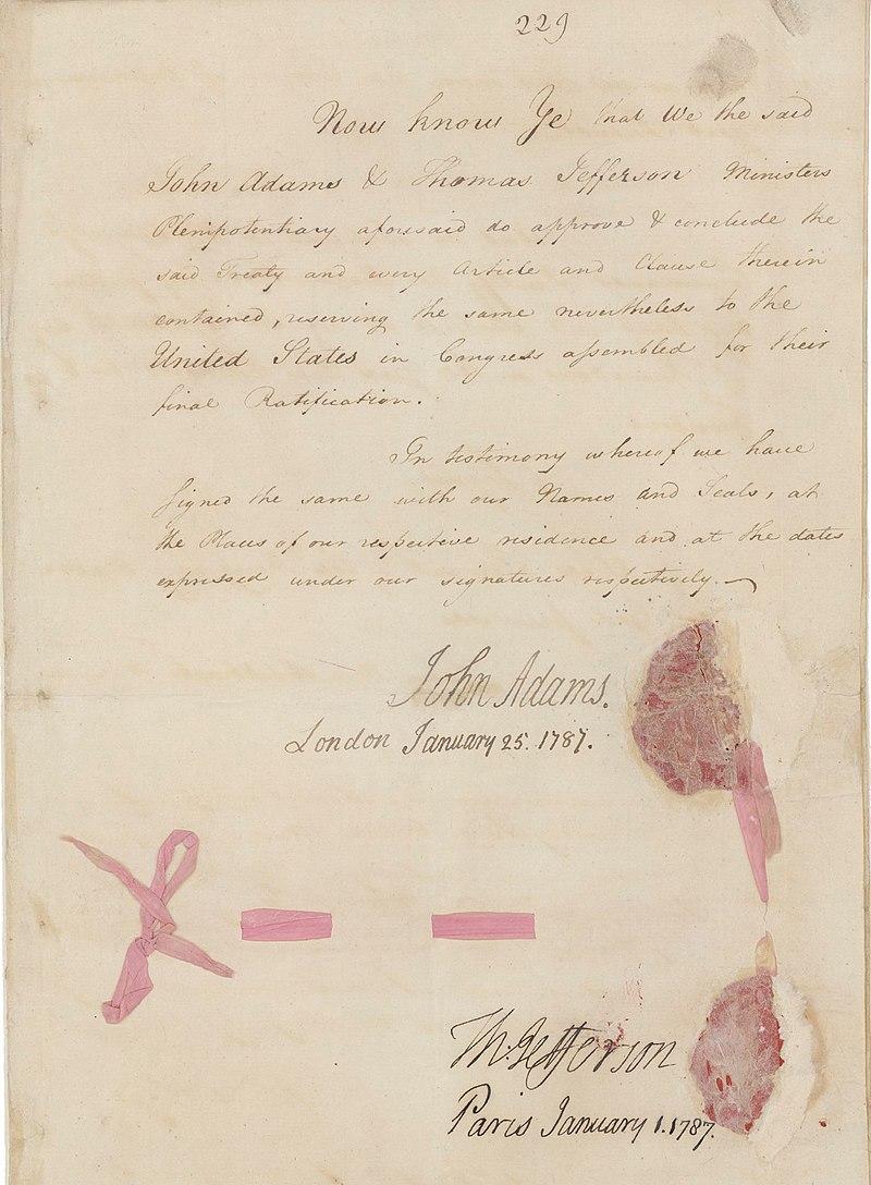 Moment image for Treaty of Peace and Friendship between Morocco and the United States Signed
