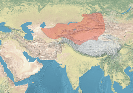 Moment image for Yelü Dashi defeats Seljuk and Khwarazmian forces at Qatwan.