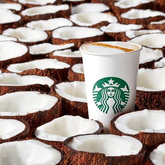 Moment image for Starbucks Begins Serving Coconut Milk
