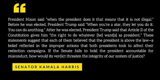 Moment image for Kamala Harris quote comparing Nixon and Trump