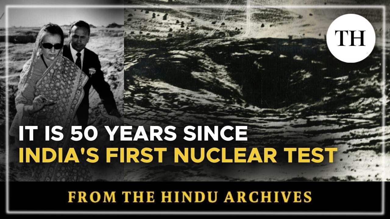 Moment image for First underground nuclear test by India.