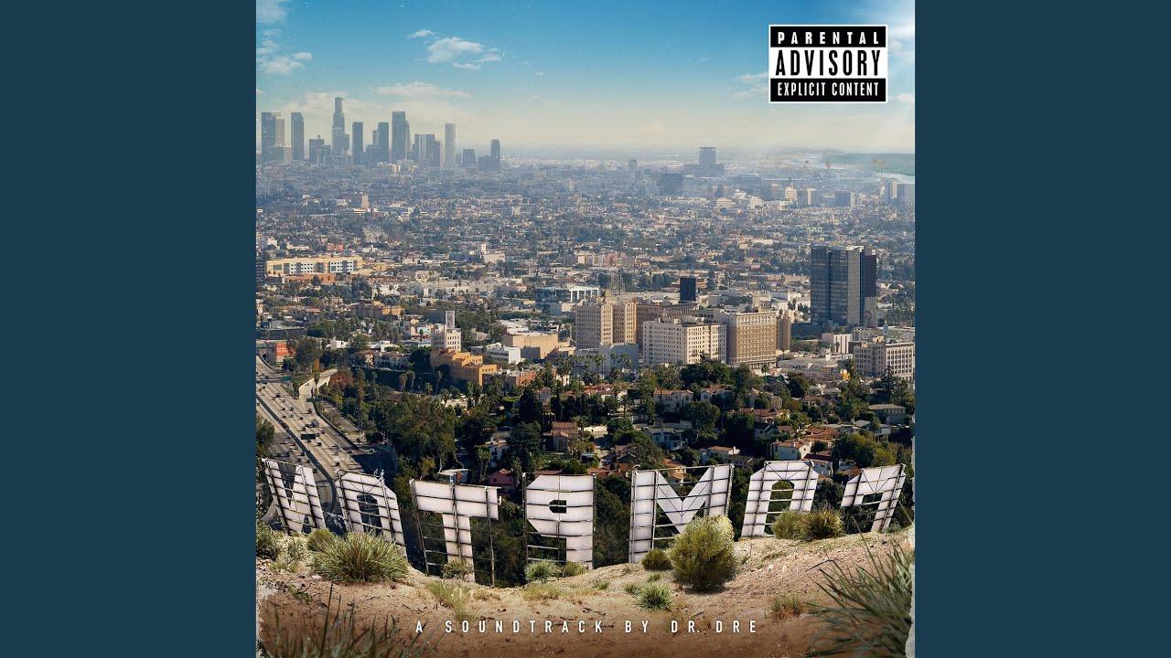 Moment image for Dr. Dre's "Medicine Man" from album "Compton" featuring Eminem, Candice Pillay, and Anderson .Paak.