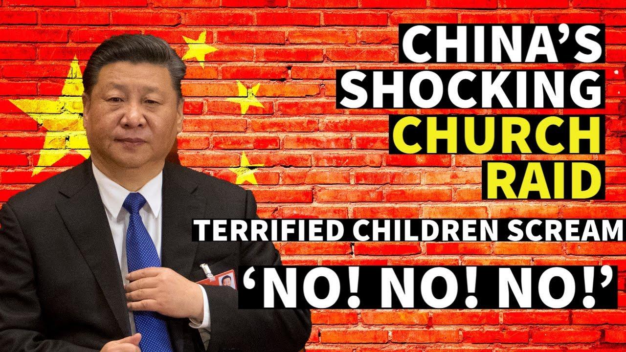 Moment image for Chinese government raids target Christian churches, crackdown on unregistered congregations, tighten control on religious practices.