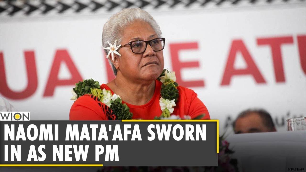 Moment image for Fiamē Naomi Mataʻafa Sworn in as Samoa's First Female Prime Minister
