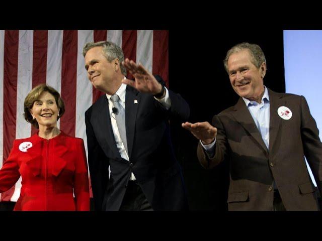 Moment image for Bush campaigns for Jeb Bush