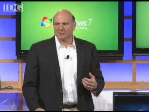 Moment image for Steve Ballmer hosts CES and announces Windows 7 Beta