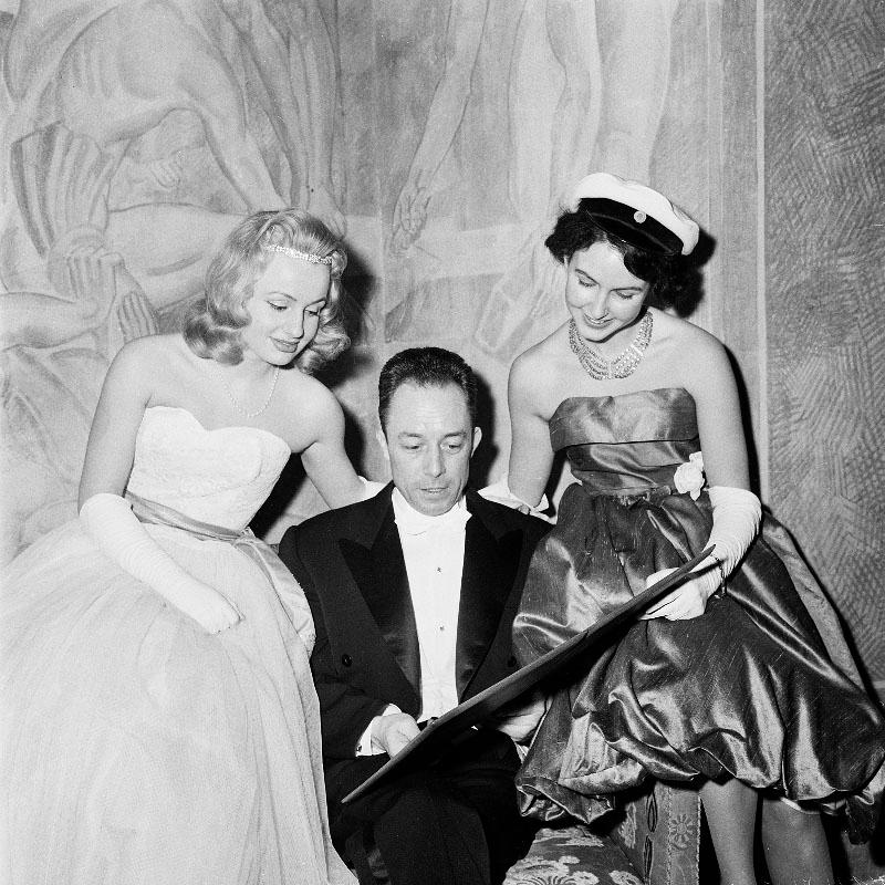 Moment image for Albert Camus awarded the Nobel Prize in Literature.