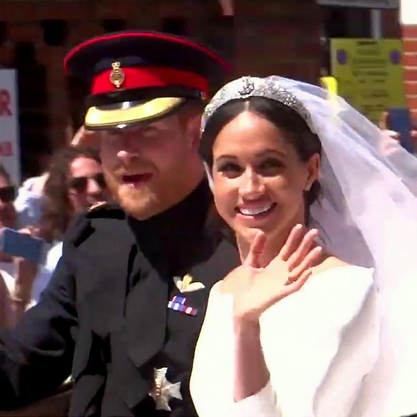 Moment image for Prince Harry and Meghan Markle royal wedding
