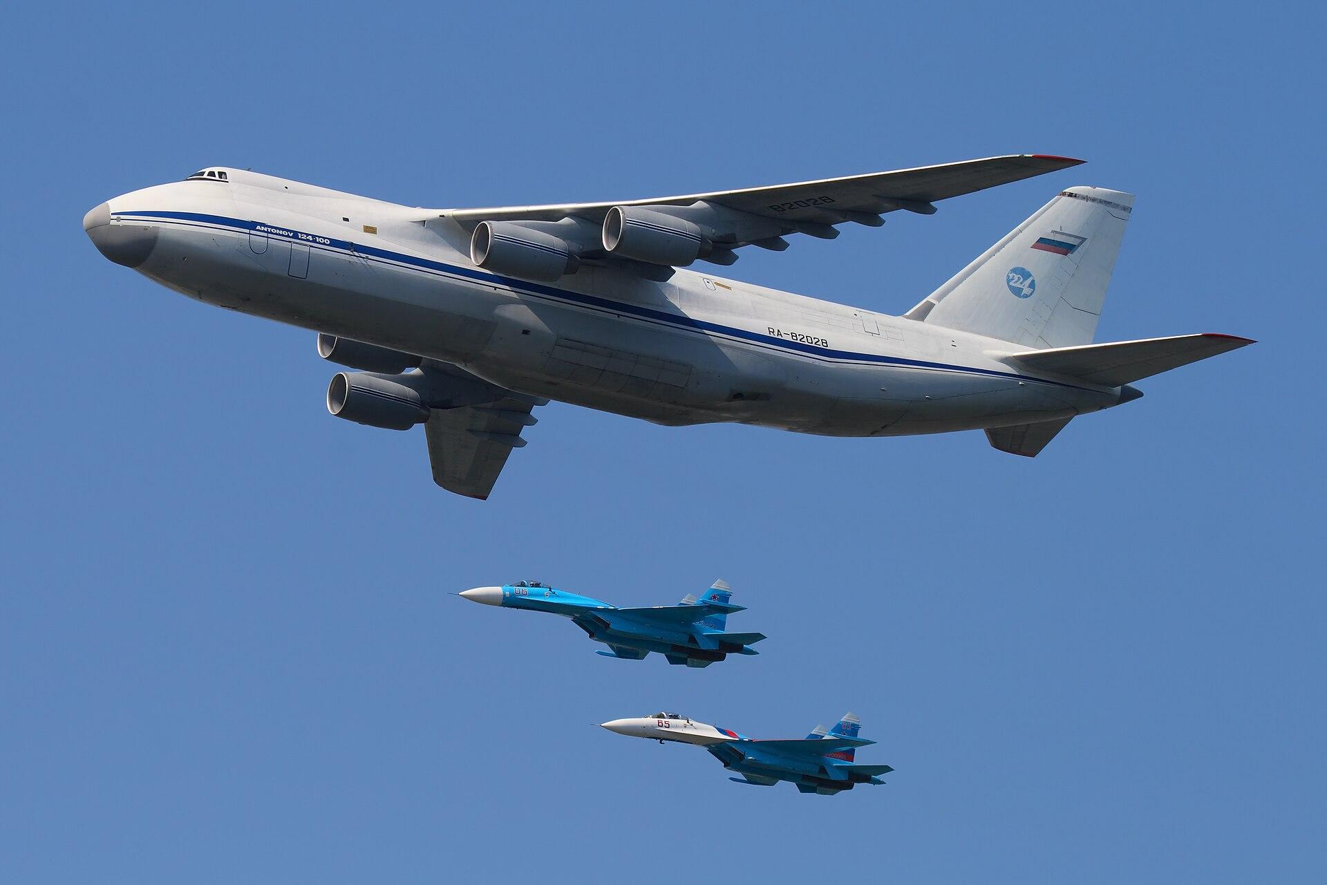Moment image for An-124 flown out during Russian invasion