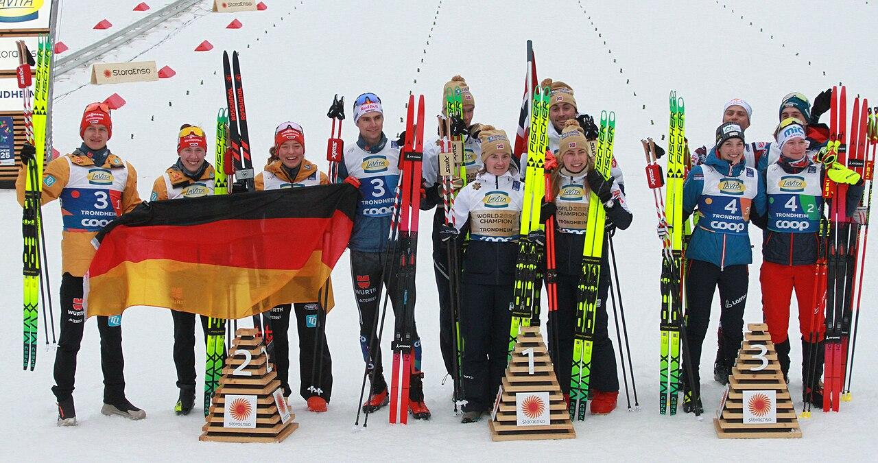 Moment image for FIS Nordic World Ski Championships in Trondheim; Norway tops medal table with 14 golds