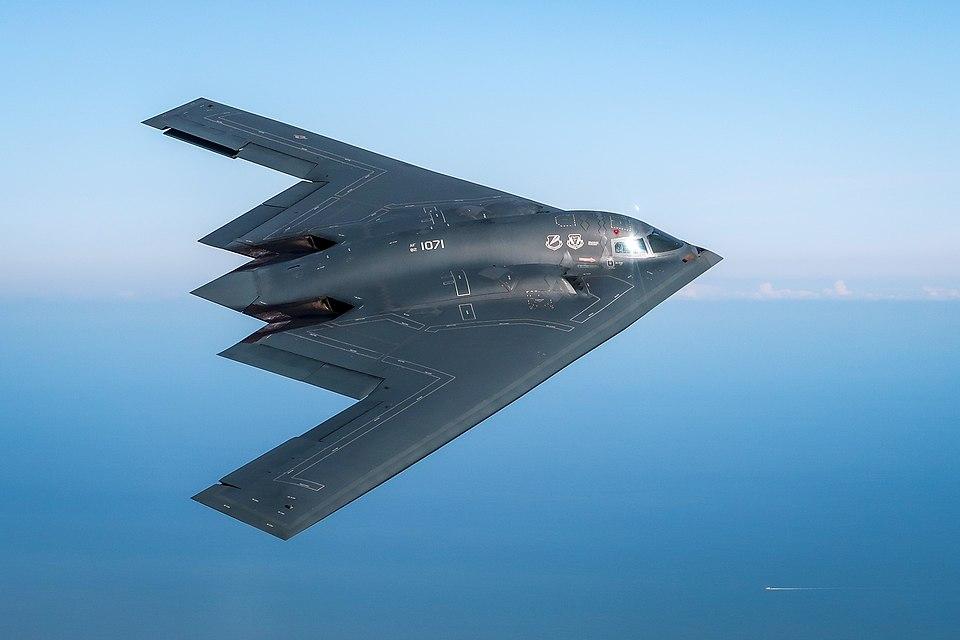 Moment image for First flight of the B-2 bomber