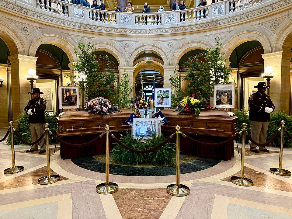 Moment image for Politically motivated shootings target Minnesota lawmakers, killing Rep. Melissa Hortman and others.