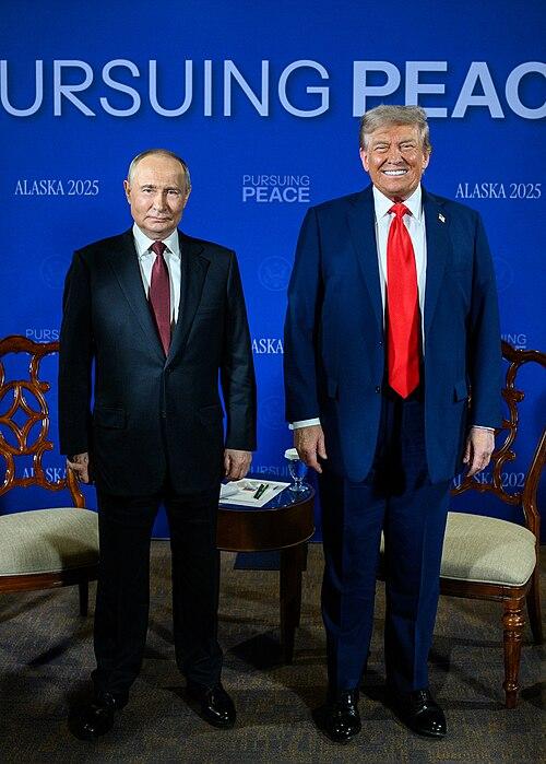 Moment image for Trump-Putin summit in Alaska on Ukraine peace efforts