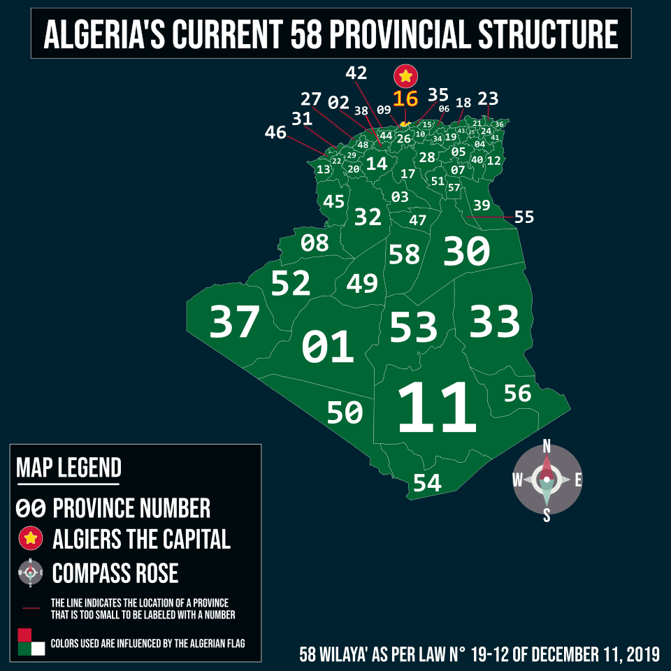 Moment image for Algeria Approves Creation of 11 New Provinces (Wilayas)